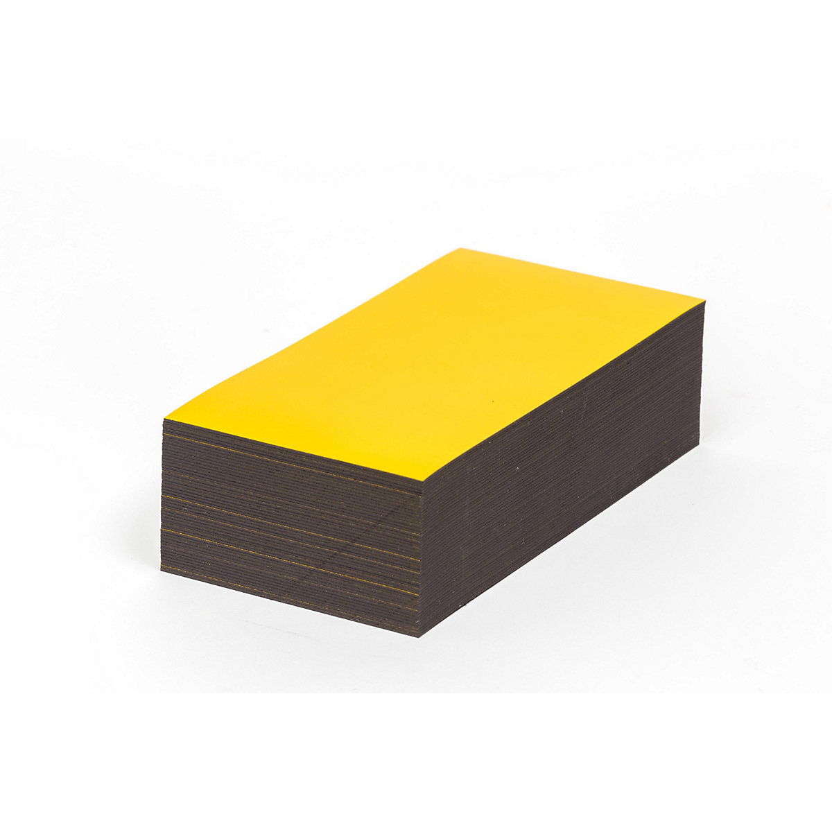 Etiquettes magnétiques, coloris jaune, h x l 100 x 150 mm, lot de 100