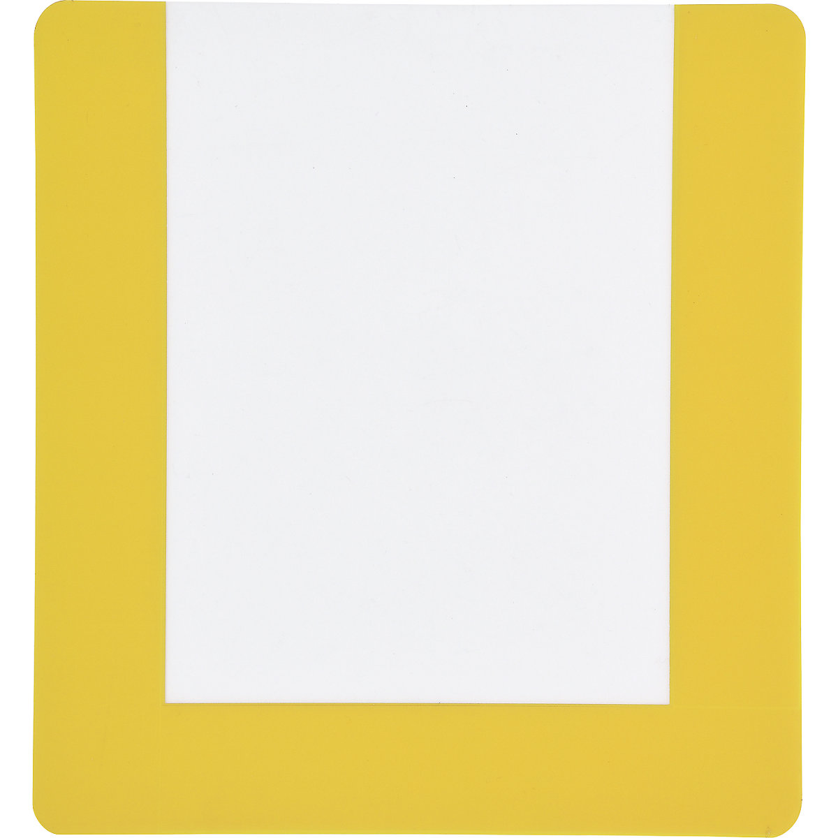 Pochette de marquage des sols, avec bandes adhésives, lot de 10, format A5, cadre jaune