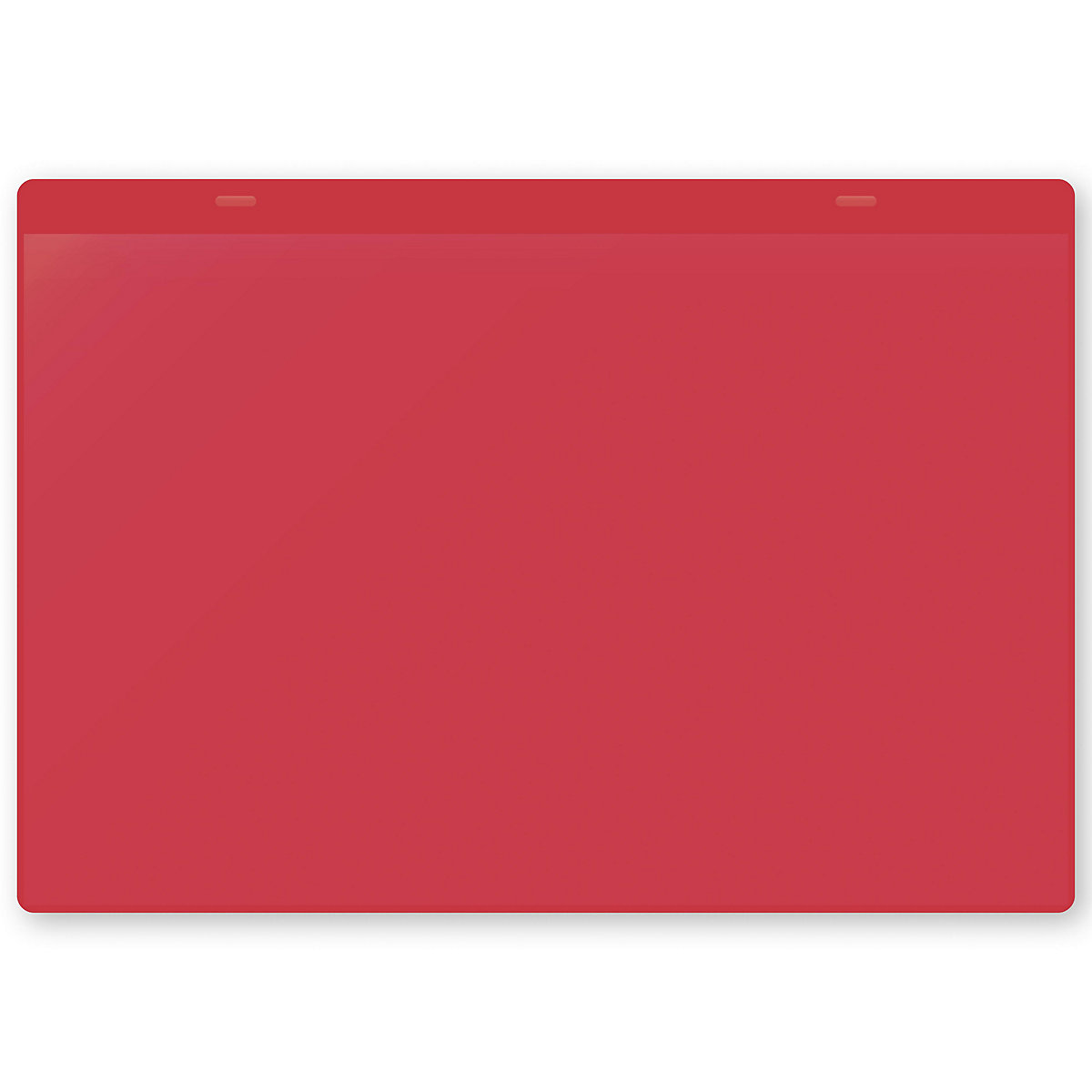 Pochettes adhésives porte-documents, format A4 à l'horizontale, lot de 10, rouge