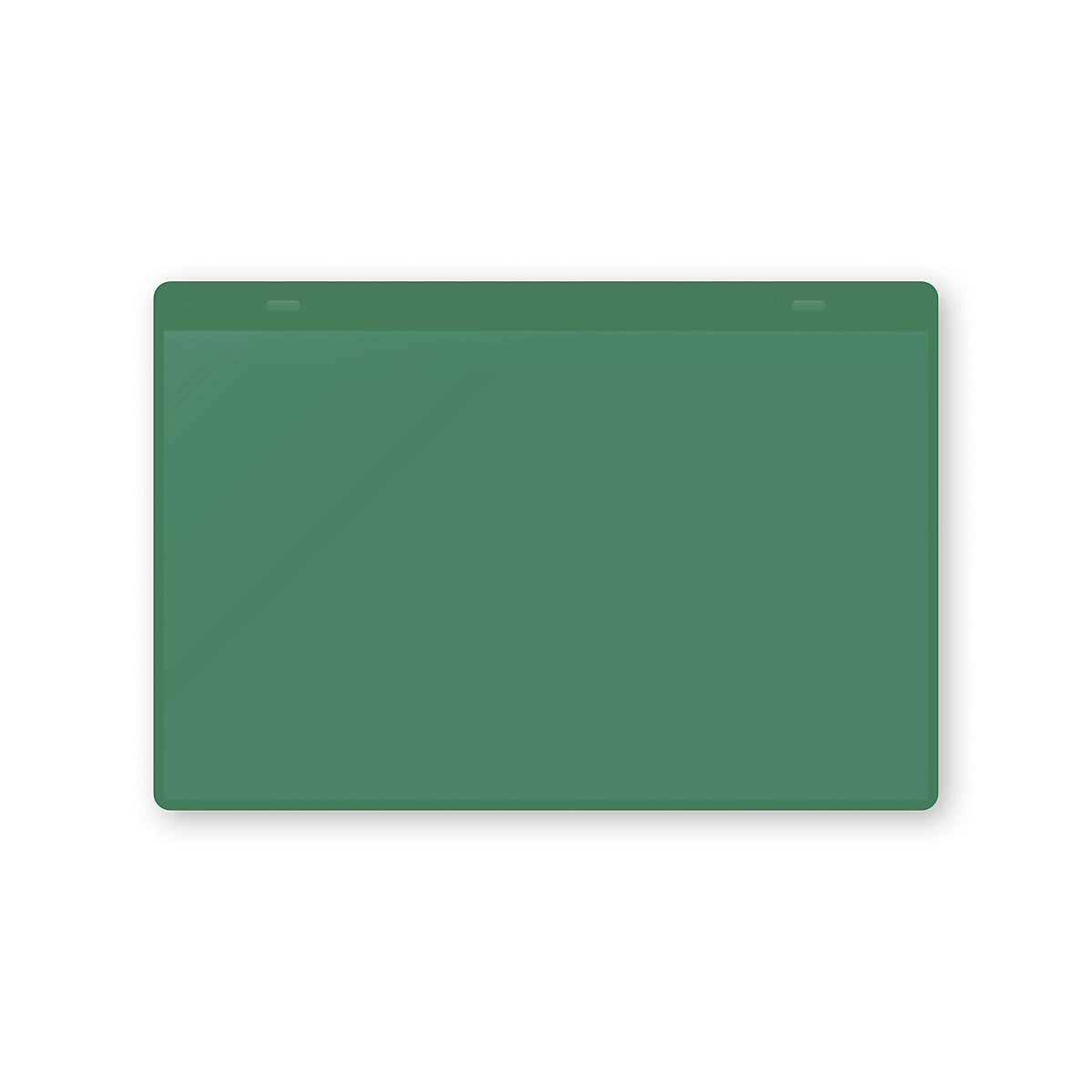Pochettes adhésives porte-documents, format A5 à l'horizontale, lot de 10, vert