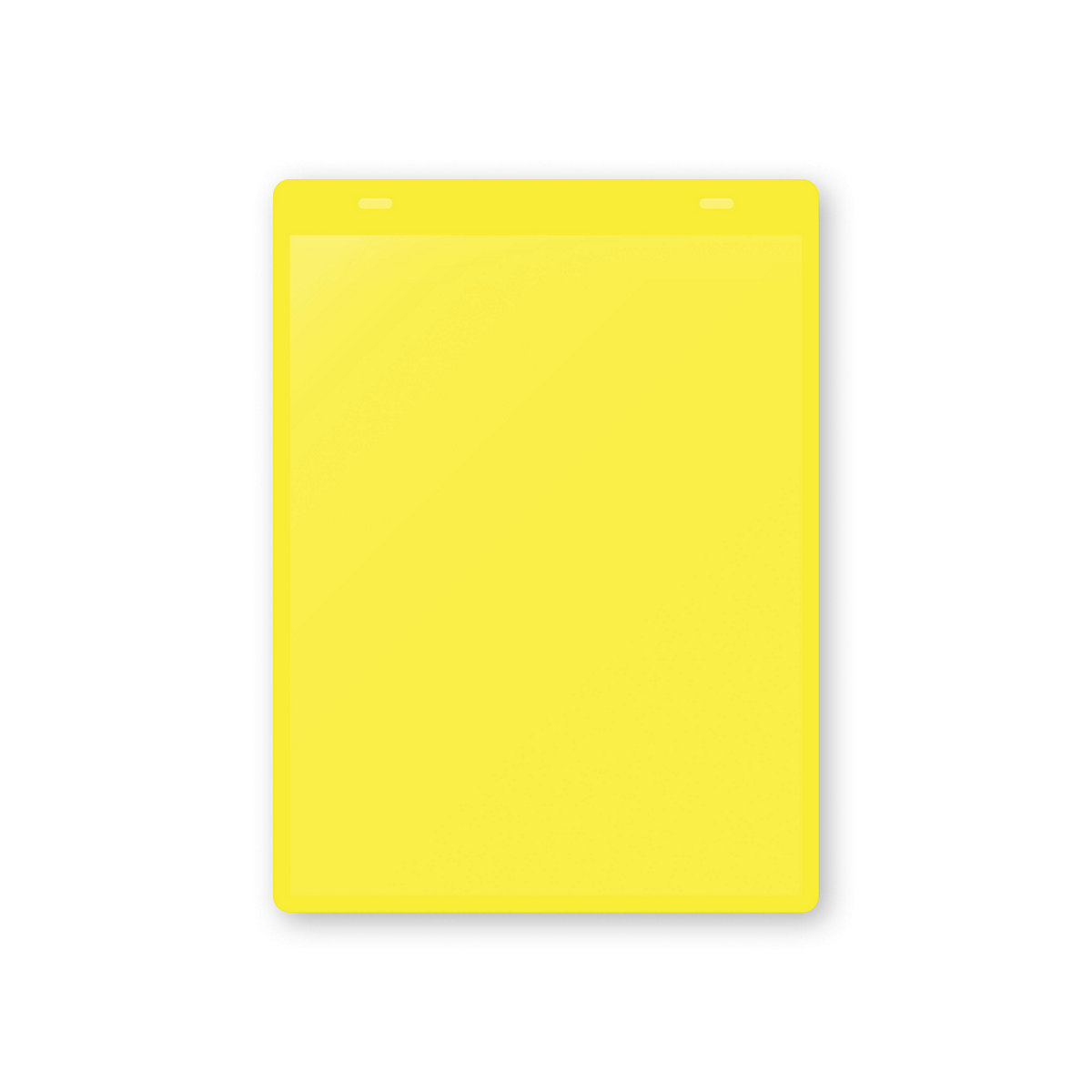 Pochettes adhésives porte-documents, format A5 à la verticale, lot de 10, jaune