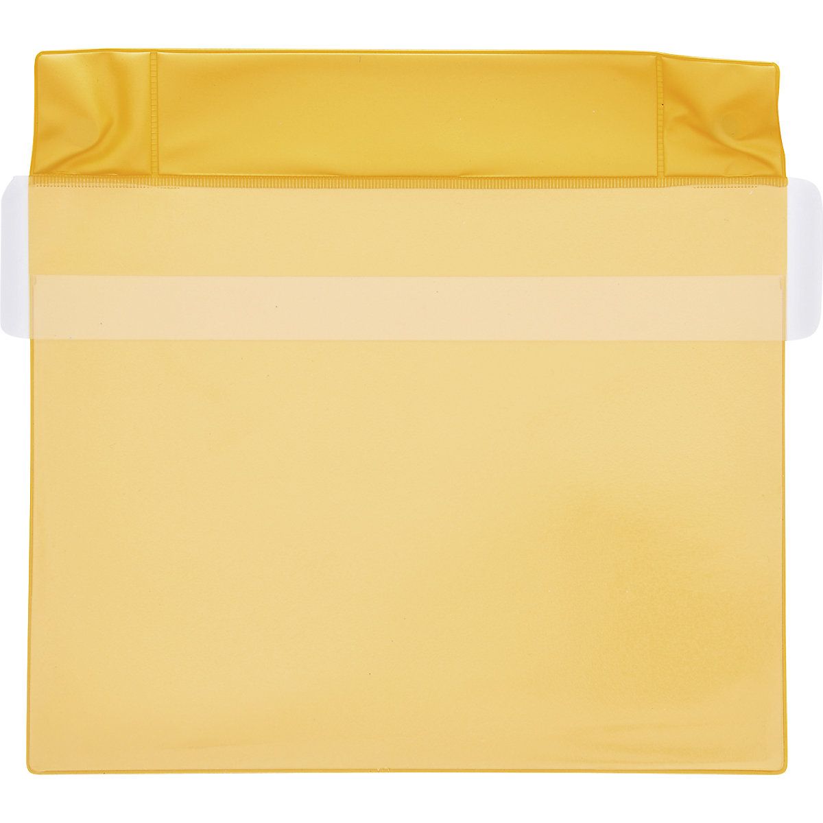 Pochettes magnétiques en néodyme, format horizontal, avec rabat de protection contre la pluie, lot de 25, jaune, format A5, à partir de 2 lots