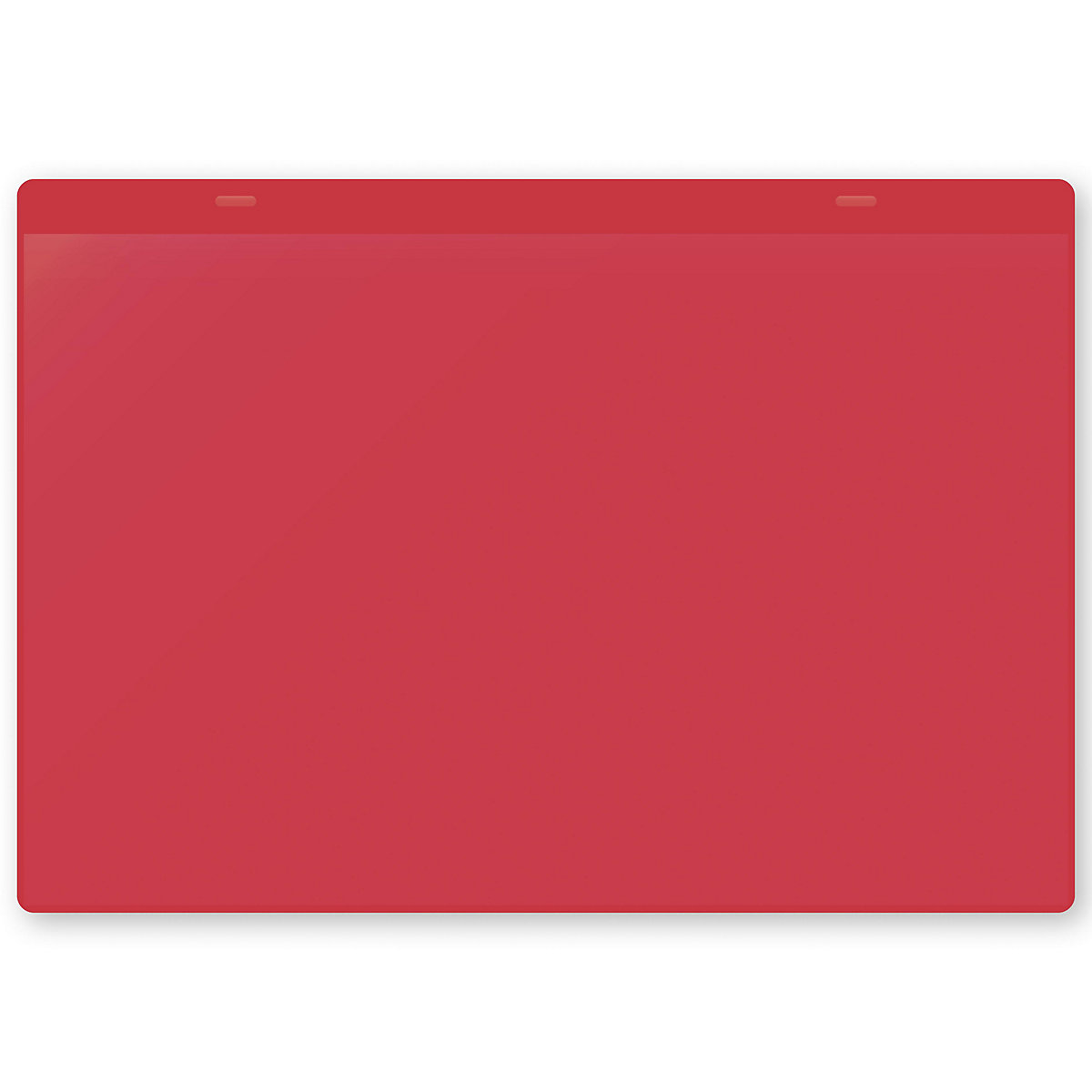 Pochettes magnétiques porte-documents, format A4 à l'horizontale, lot de 10, rouge