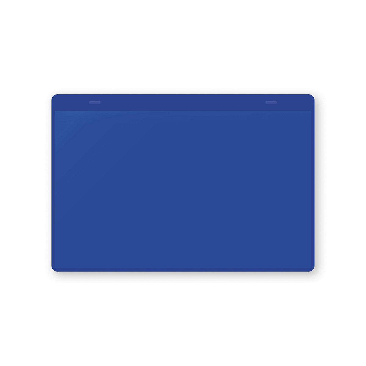 Pochettes magnétiques porte-documents, format A5 à l'horizontale, lot de 10, bleu