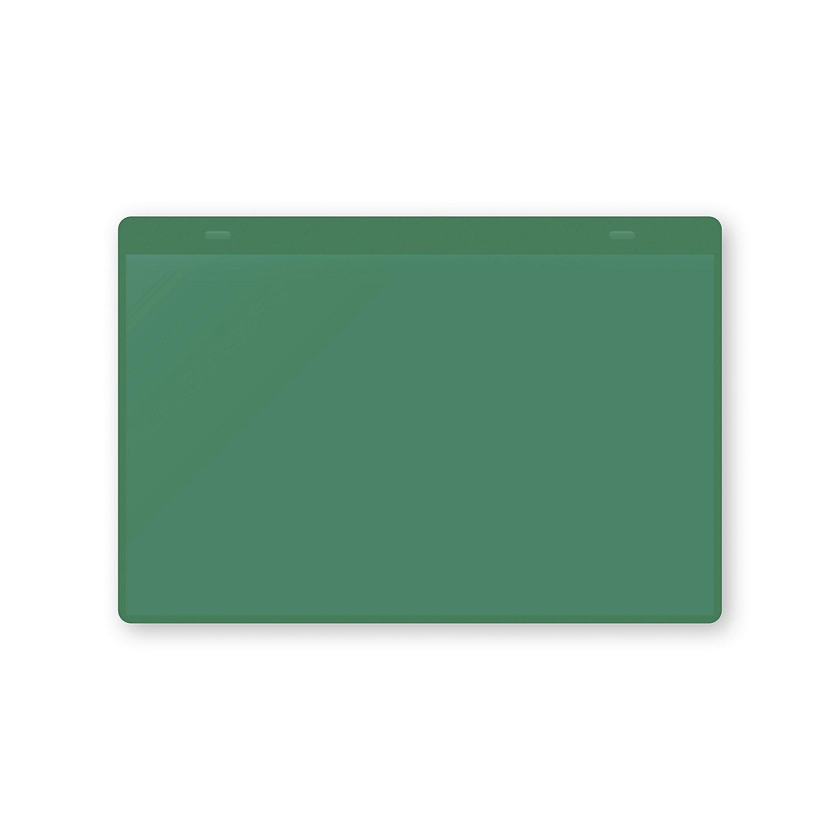 Pochettes magnétiques porte-documents, format A5 à l'horizontale, lot de 10, vert