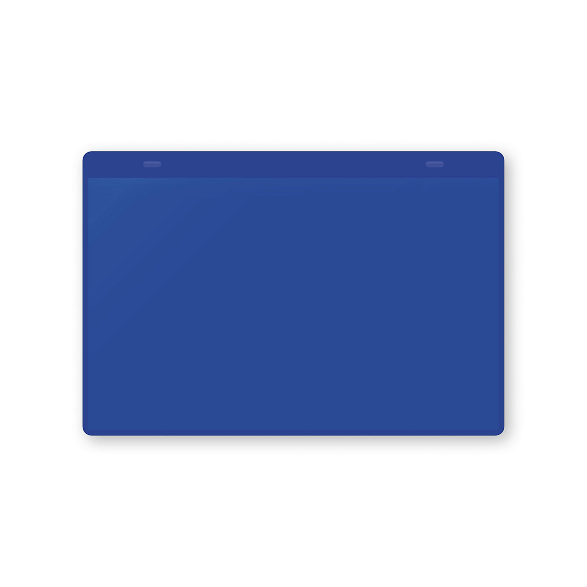 Pochettes porte-documents avec languettes d'accrochage, format A5 à l'horizontale, lot de 10, bleu