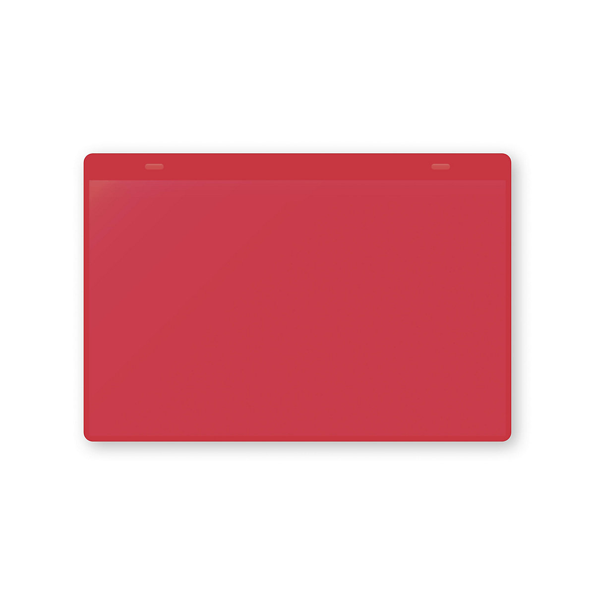 Pochettes porte-documents avec languettes d'accrochage, format A5 à l'horizontale, lot de 10, rouge
