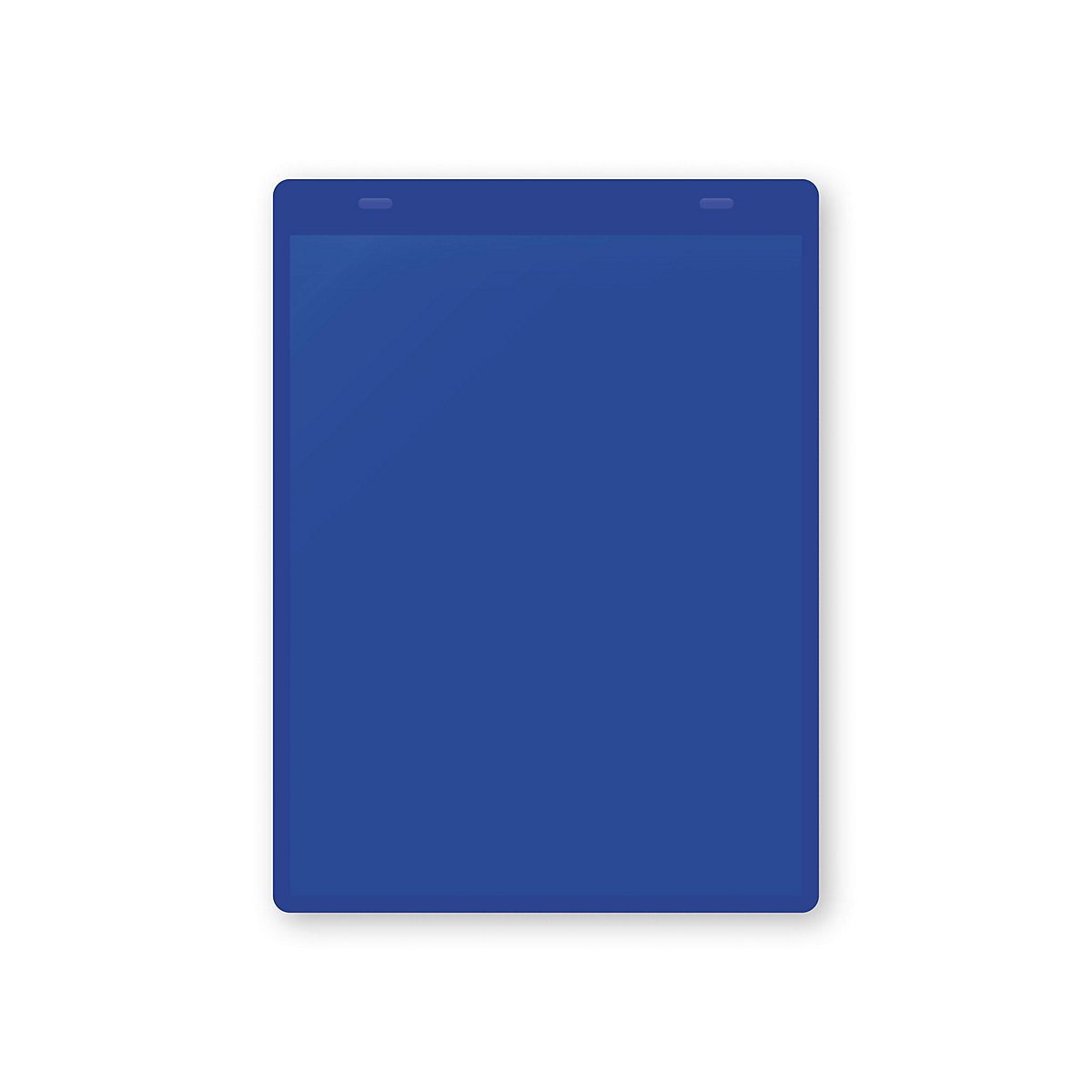 Pochettes porte-documents avec languettes d'accrochage, format A5 à la verticale, lot de 50, bleu