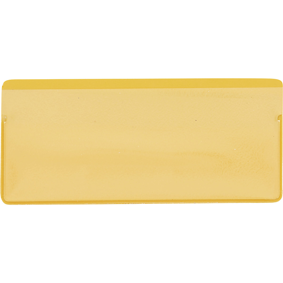 Porte-étiquettes magnétiques, lot de 50, avec bandes magnétiques, l x h 110 x 50 mm, jaune