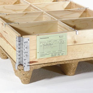 Porte-documents avec réglette d'accrochage