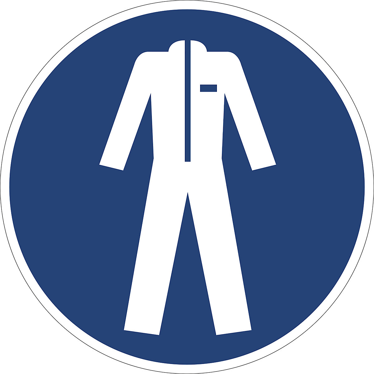 Zapovjedna oznaka, upotrebljavati zaštitnu odjeću, pak. 10 kom., plastika, Ø 200 mm