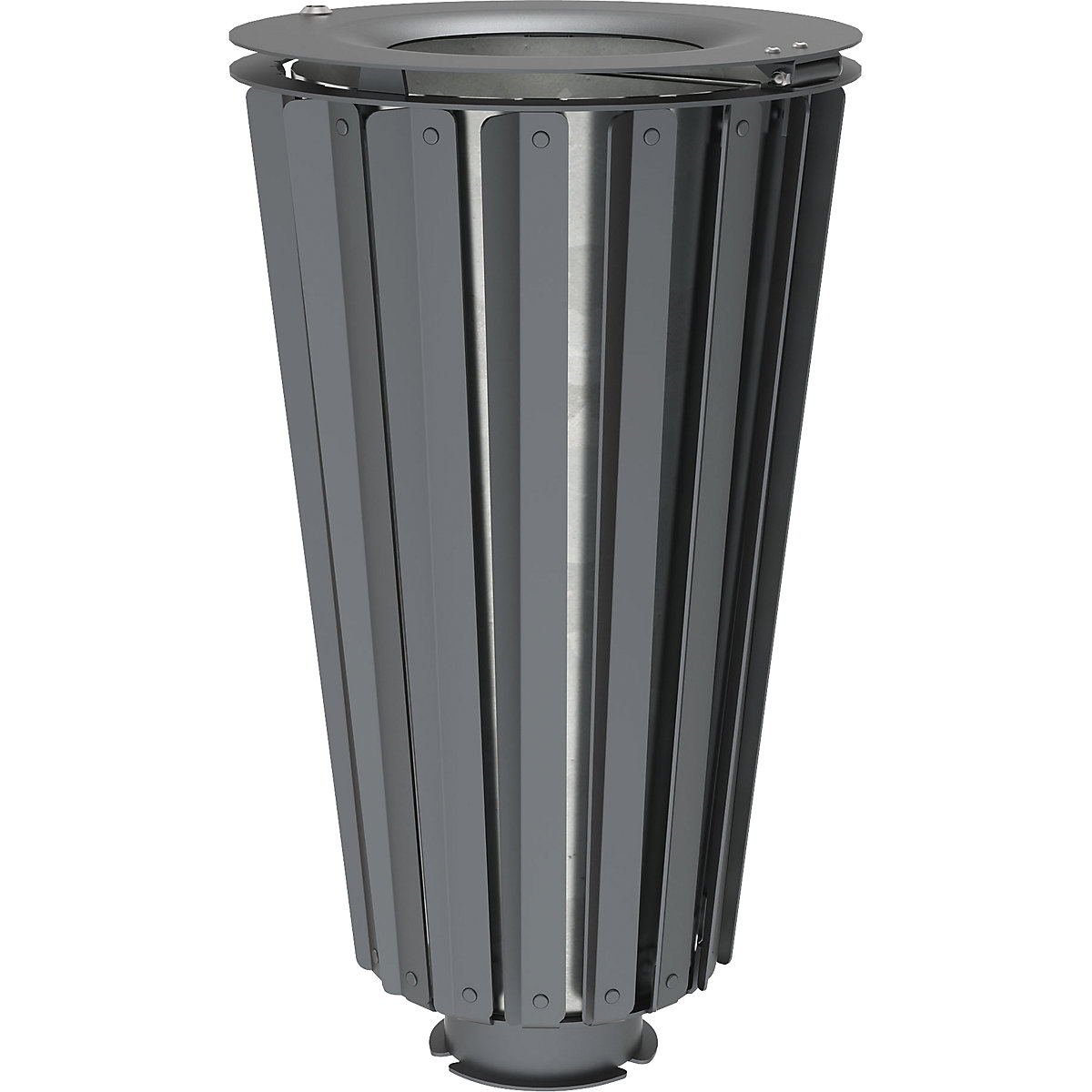 Caixote do lixo LOFOTEN – PROCITY, volume 80 l, com balde interior, cinzento-4
