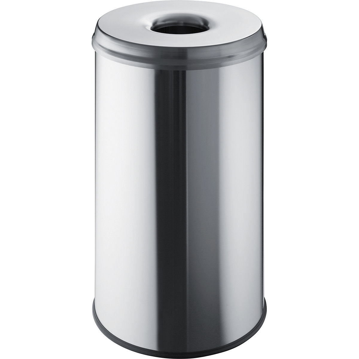 Coletor de lixo de segurança – helit, volume 50 l, AxØ 620 x 340 mm, aço inoxidável, embalagem de 2 unid.-1