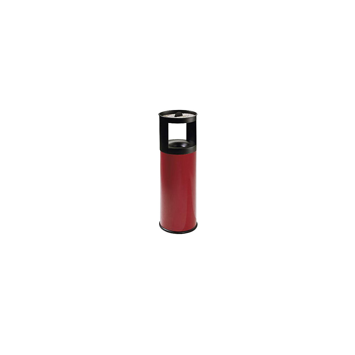 Cinzeiro combinado, autoextintor, volume 25 l, AxØ 800 x 250 mm, vermelho-3