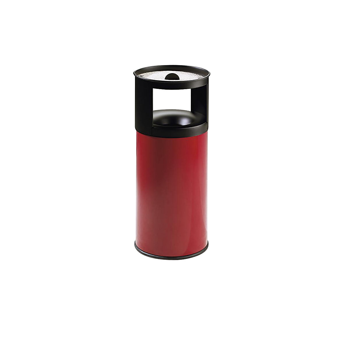 Cinzeiro combinado, autoextintor, volume 75 l, AxØ 900 x 380 mm, vermelho-5