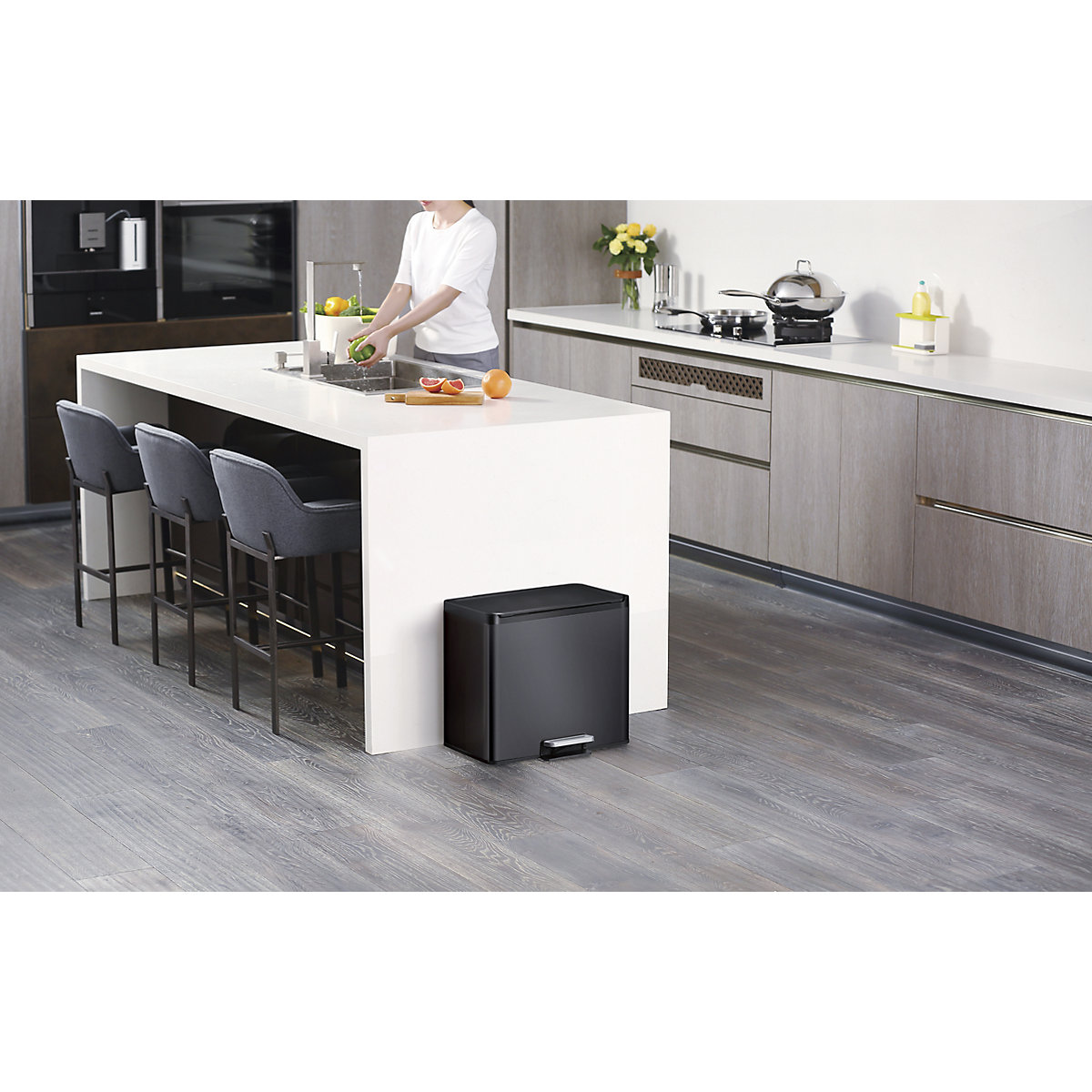 Balde com pedal Recycler, aço – EKO (Imagem do produto 6)-5
