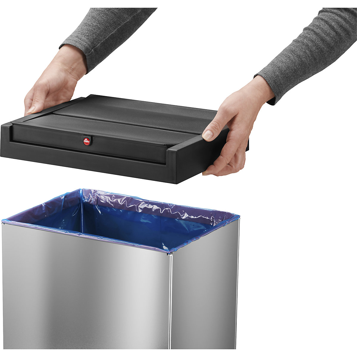 Caixote do lixo com tampa oscilante BIG-BOX SWING – Hailo (Imagem do produto 18)-17