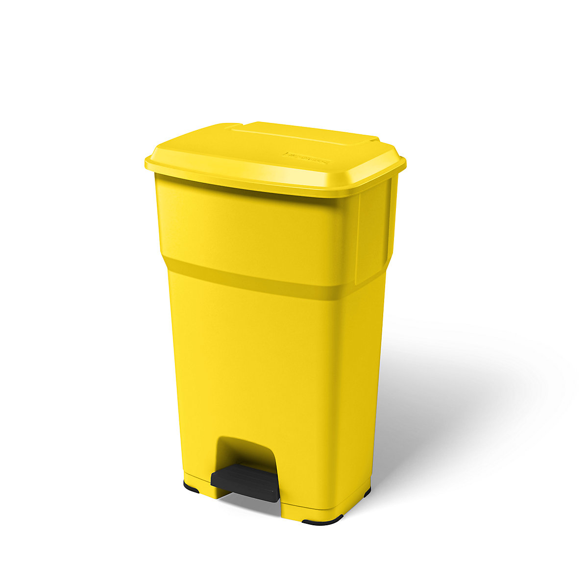 Coletor de lixo com pedal HERA – rothopro, volume 85 l, LxAxP 490 x 790 x 390 mm, amarelo-6