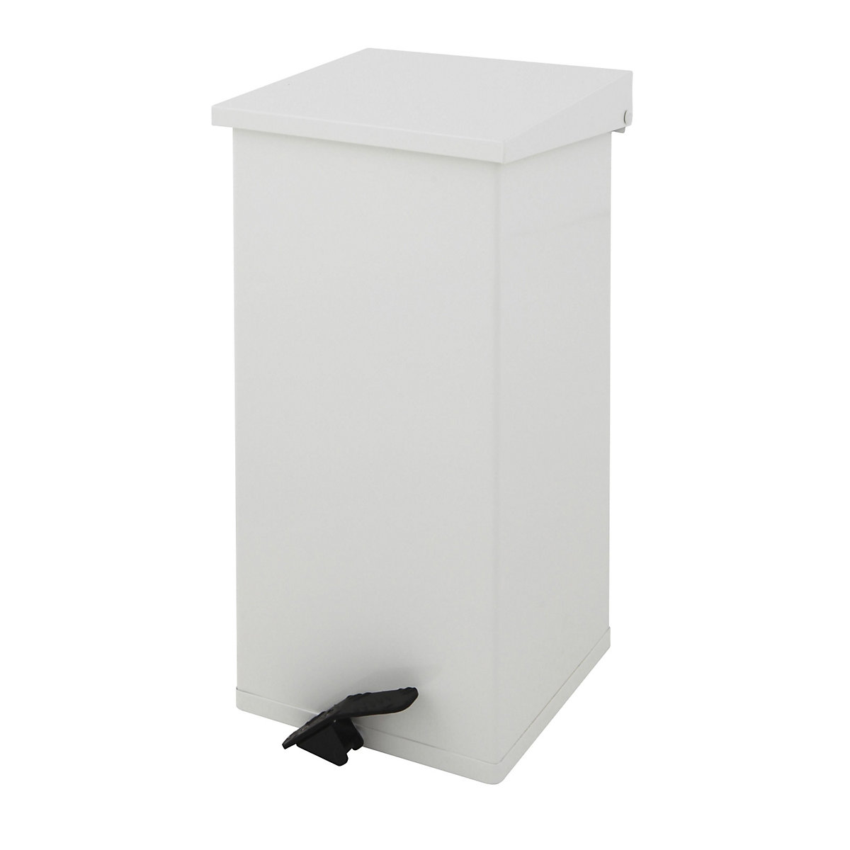 Coletor de lixo com pedal, volume 55 l, LxAxP 300 x 600 x 300 mm, branco-3