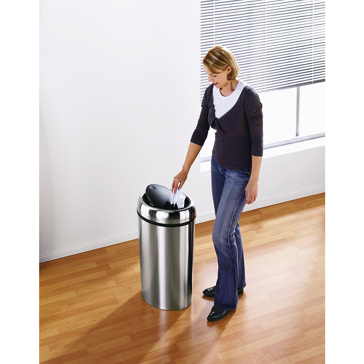 Coletor de lixo em aço inoxidável (Imagem do produto 2)-1