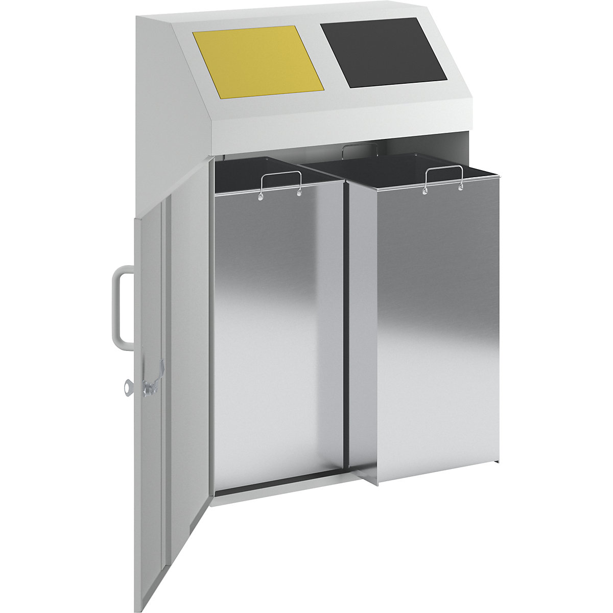 Armário coletor para materiais recicláveis – eurokraft pro (Imagem do produto 2)-1