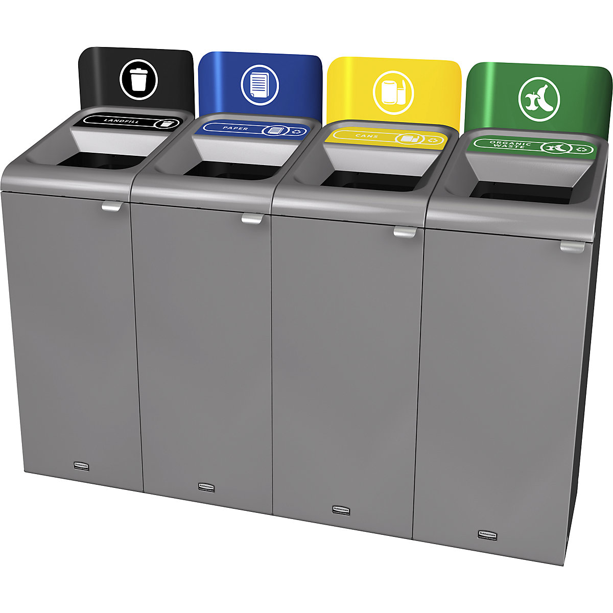 Coletor de materiais recicláveis Configure™ – Rubbermaid (Imagem do produto 2)-1