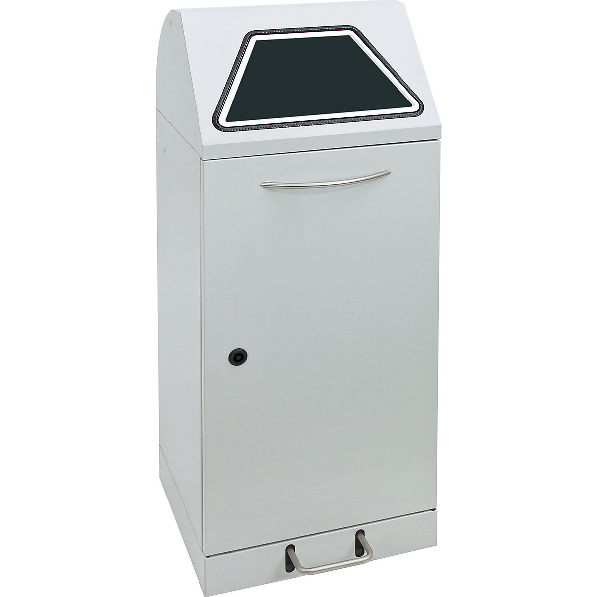 Coletor de materiais recicláveis com pedal