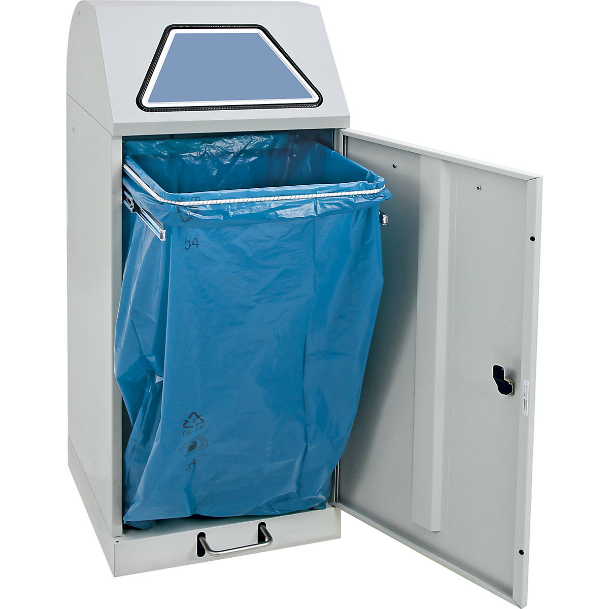 Coletor de materiais recicláveis com pedal (Imagem do produto 3)-2