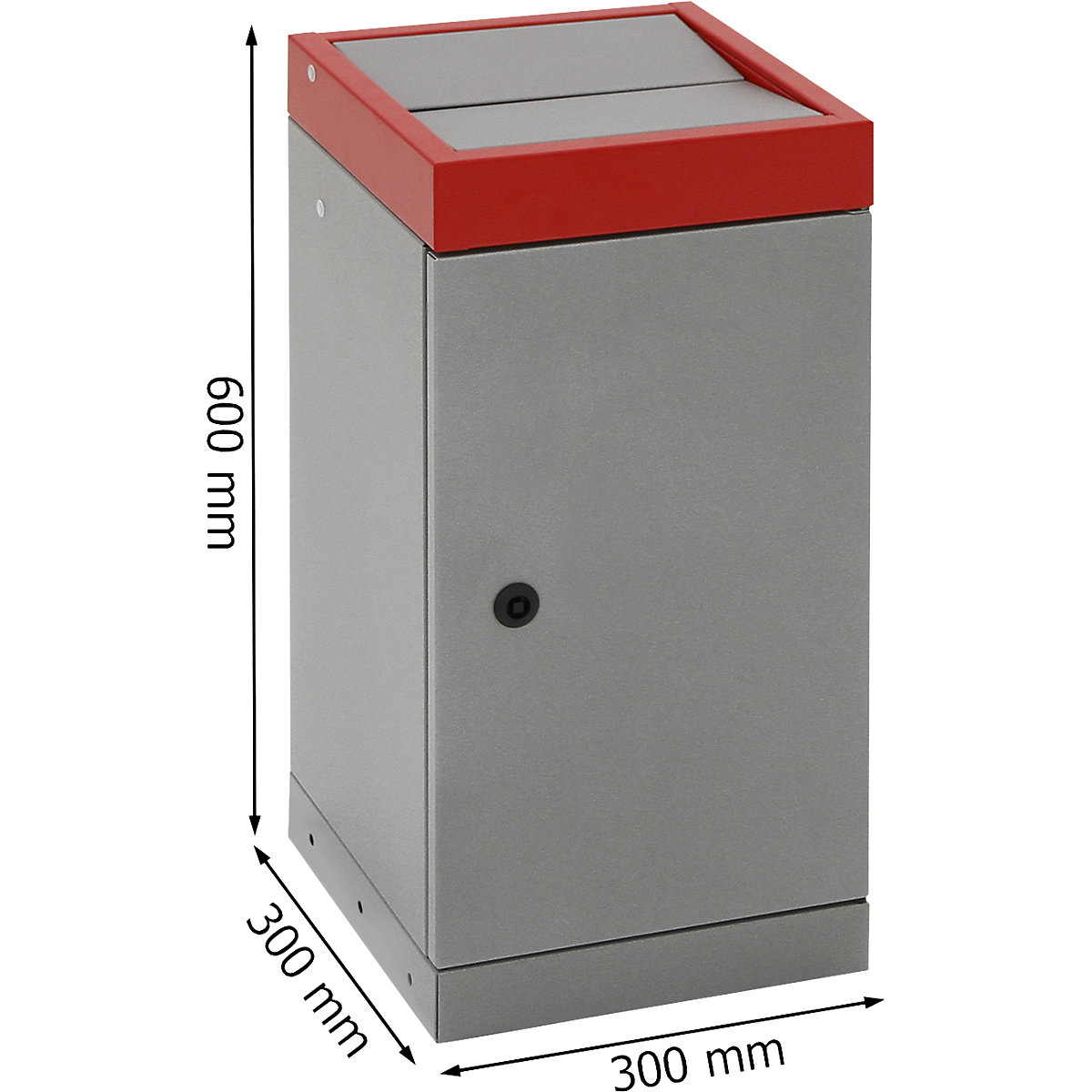 Coletor de materiais recicláveis com porta de batente (Imagem do produto 2)-1