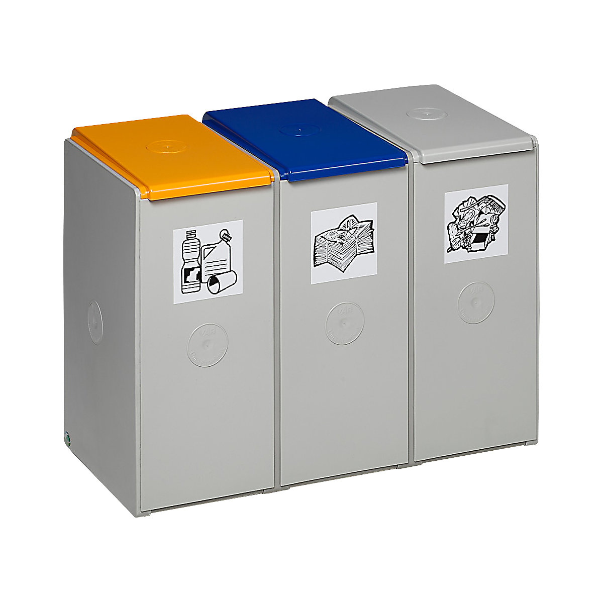 Recipiente separador e coletor de materiais recicláveis – VAR