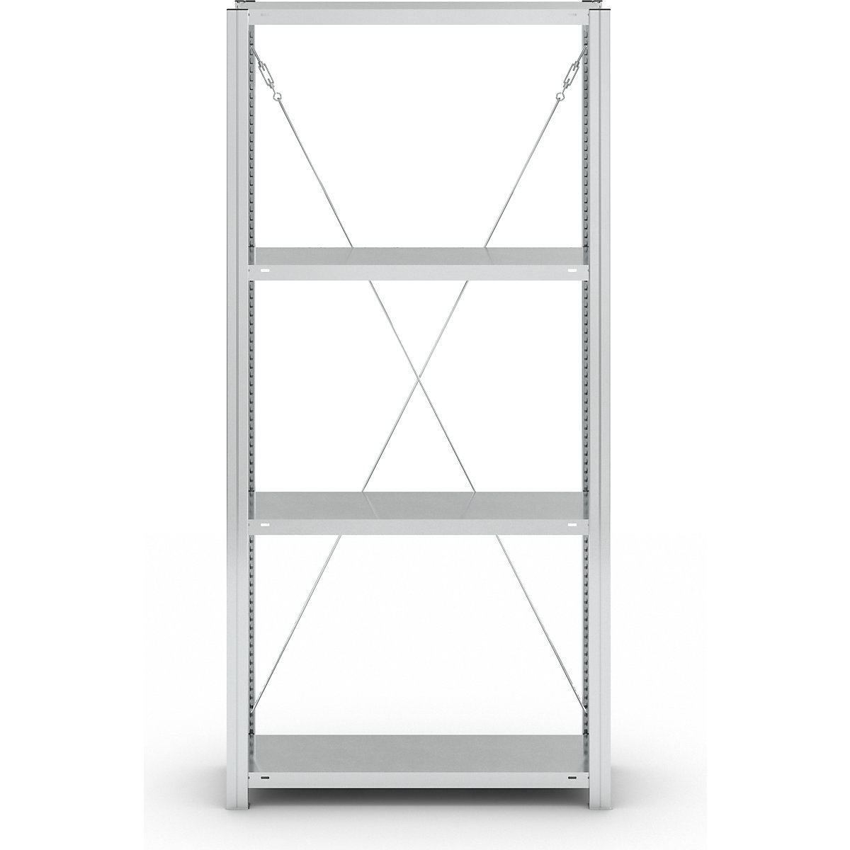 Estante de encaixar com prateleiras, galvanizada – eurokraft pro (Imagem do produto 5)-4