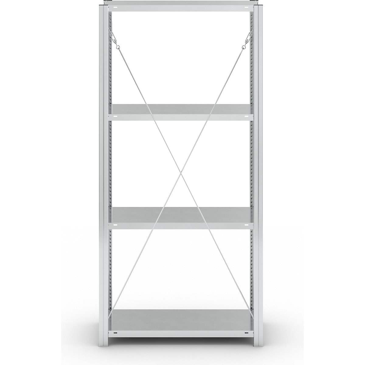 Estante de encaixar com prateleiras, galvanizada – eurokraft pro (Imagem do produto 3)-2