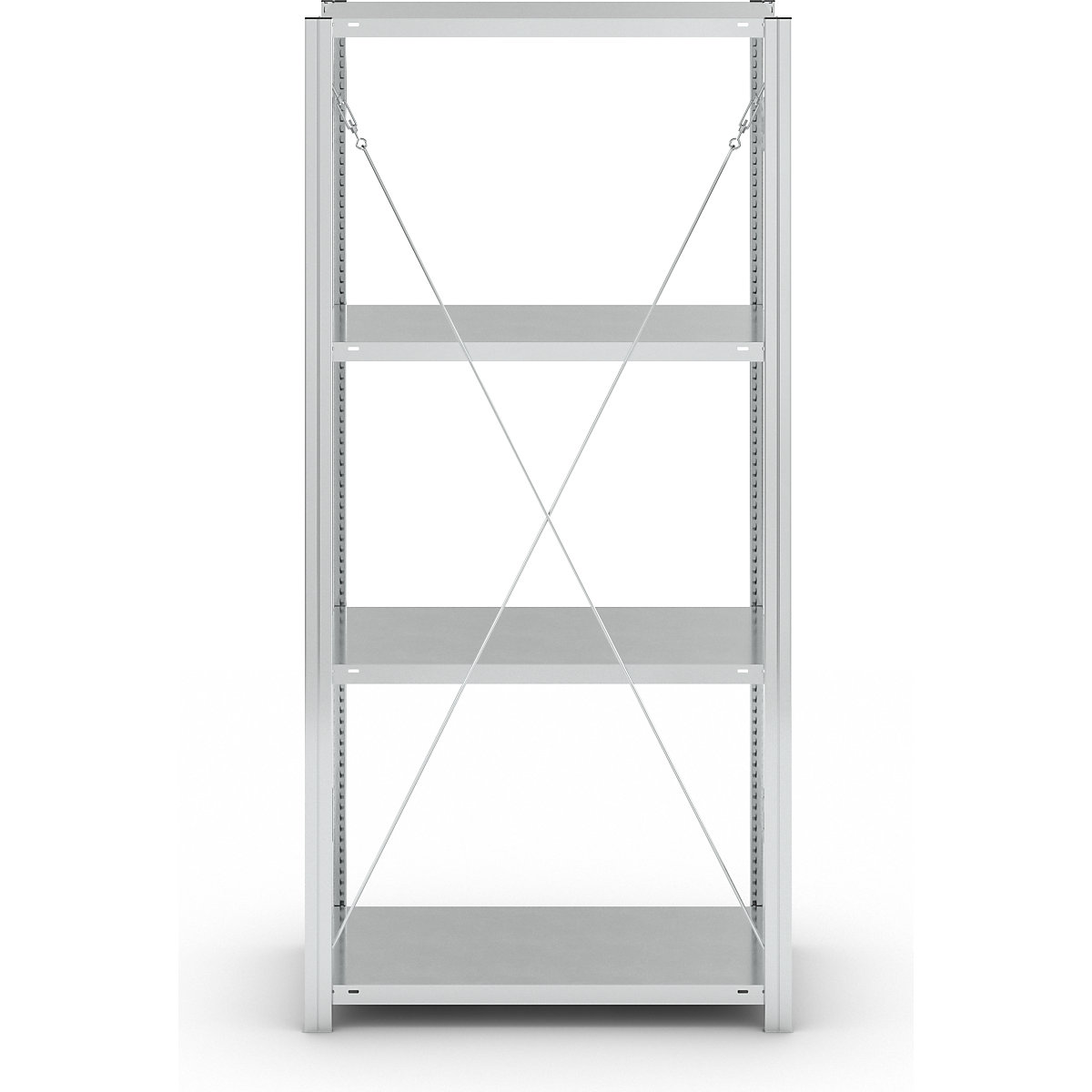 Estante de encaixar com prateleiras, galvanizada – eurokraft pro (Imagem do produto 3)-2