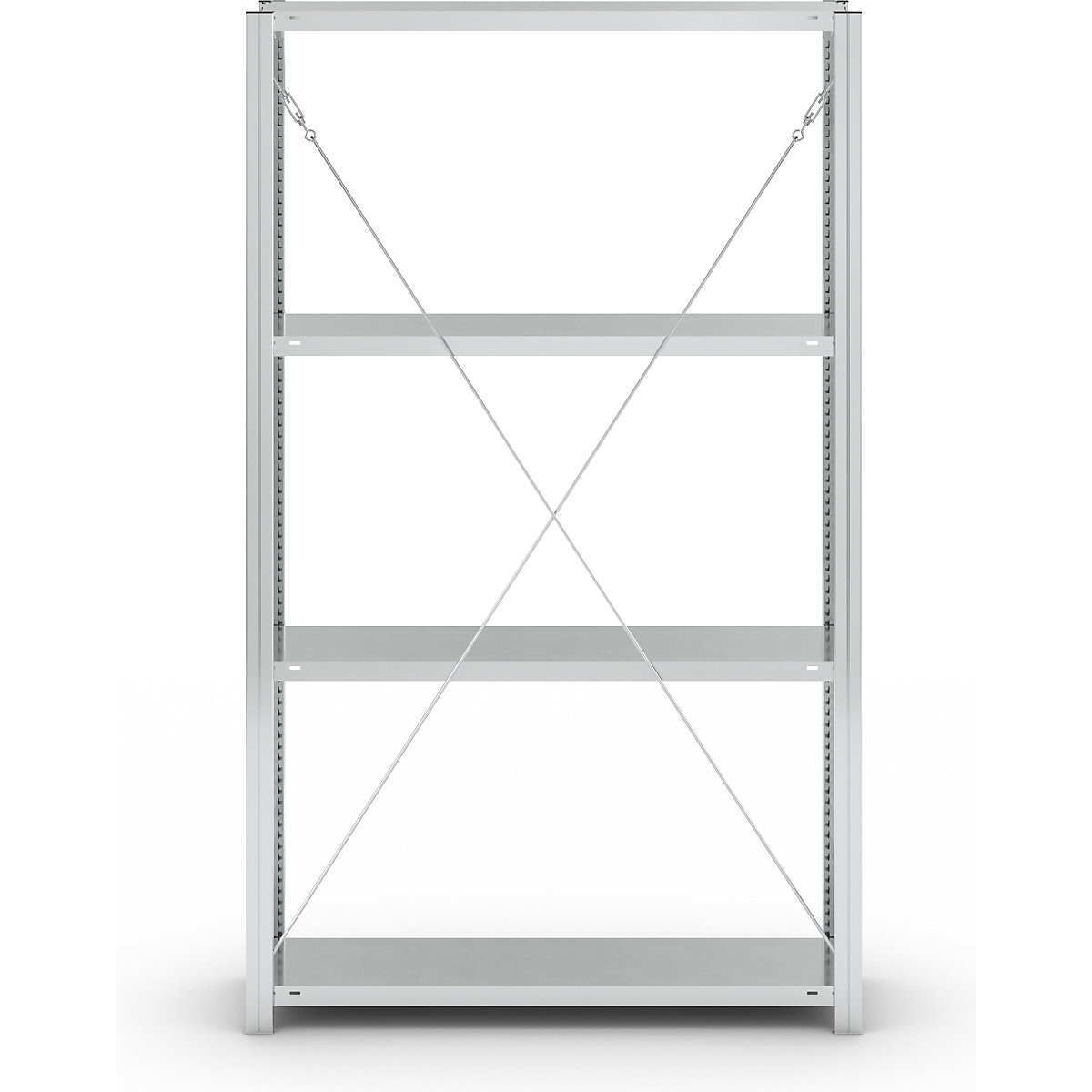 Estante de encaixar com prateleiras, galvanizada – eurokraft pro (Imagem do produto 2)-1