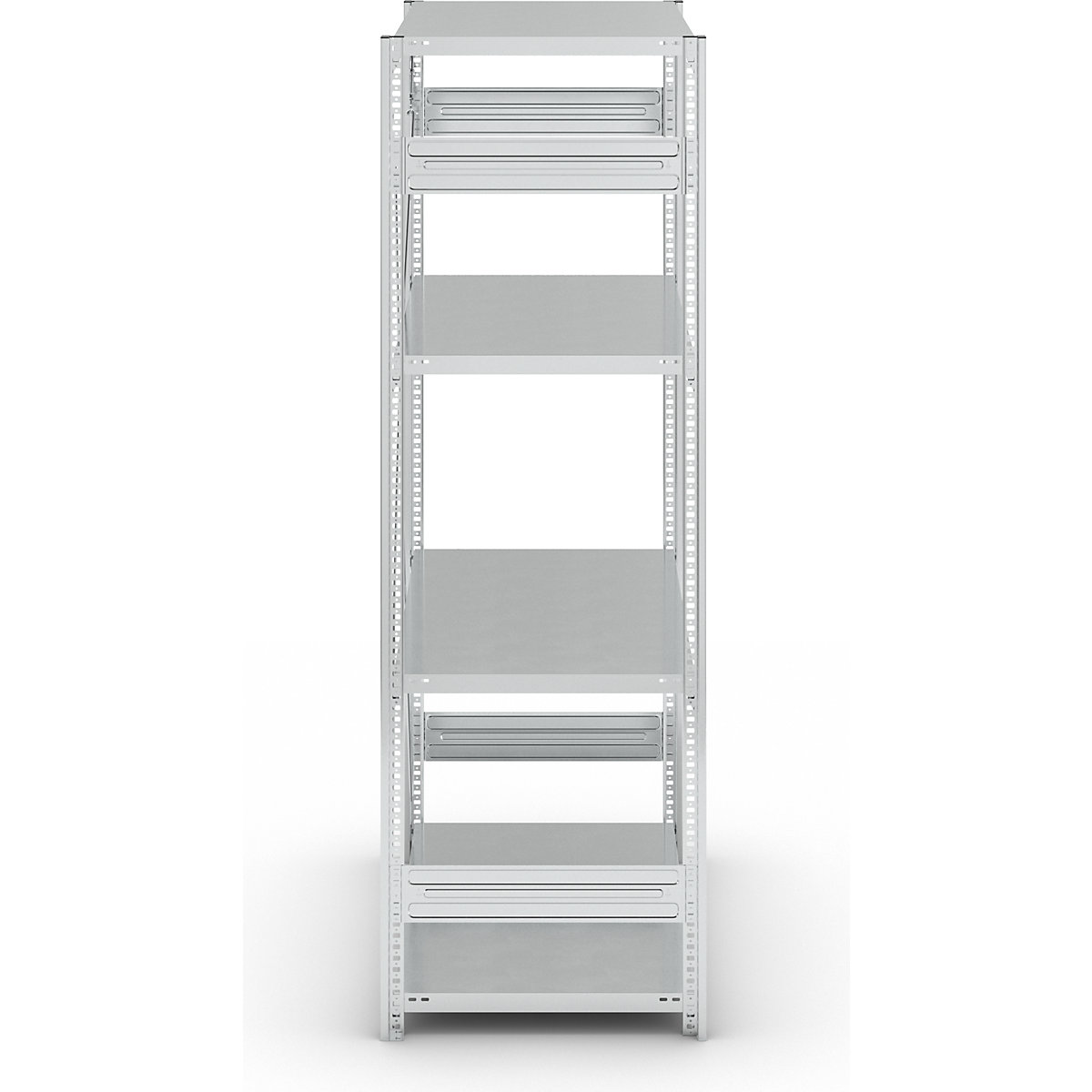 Estante de encaixar com prateleiras, galvanizada – eurokraft pro (Imagem do produto 3)-2