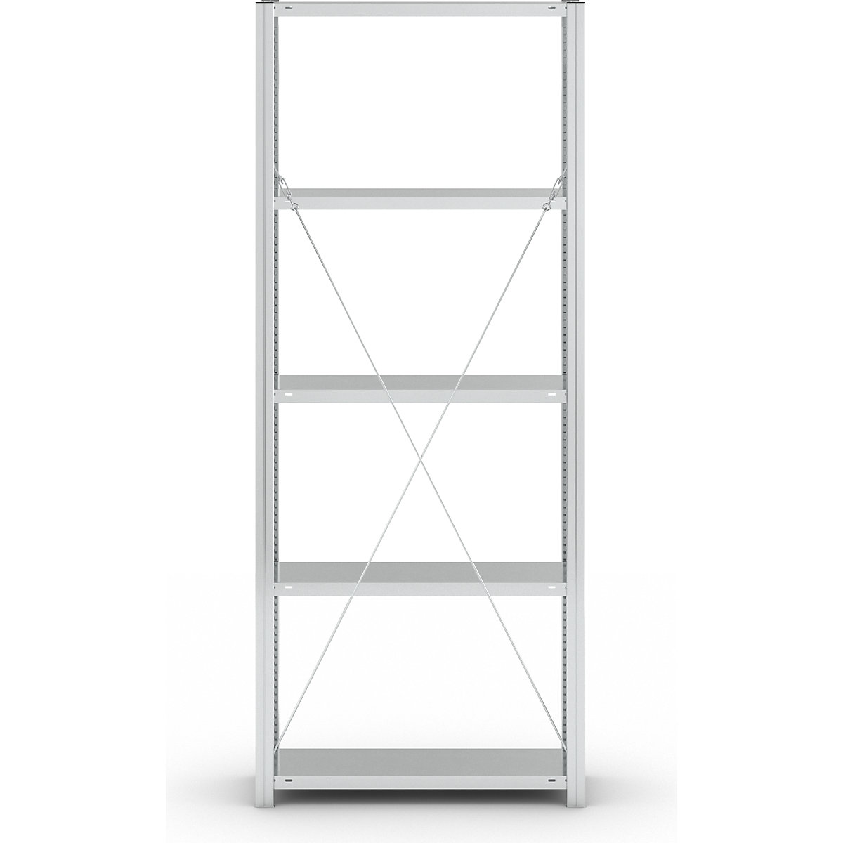 Estante de encaixar com prateleiras, galvanizada – eurokraft pro (Imagem do produto 3)-2