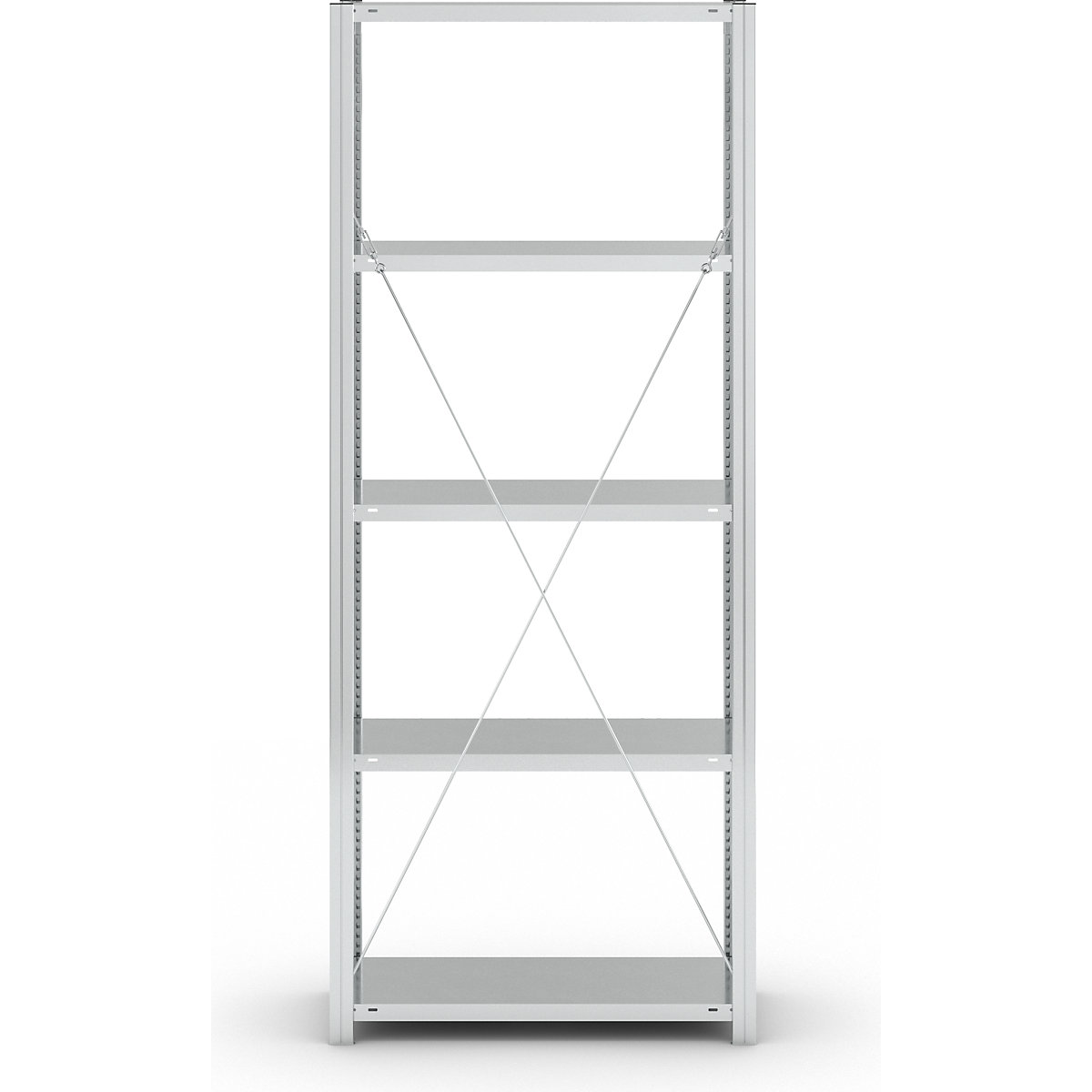 Estante de encaixar com prateleiras, galvanizada – eurokraft pro (Imagem do produto 5)-4