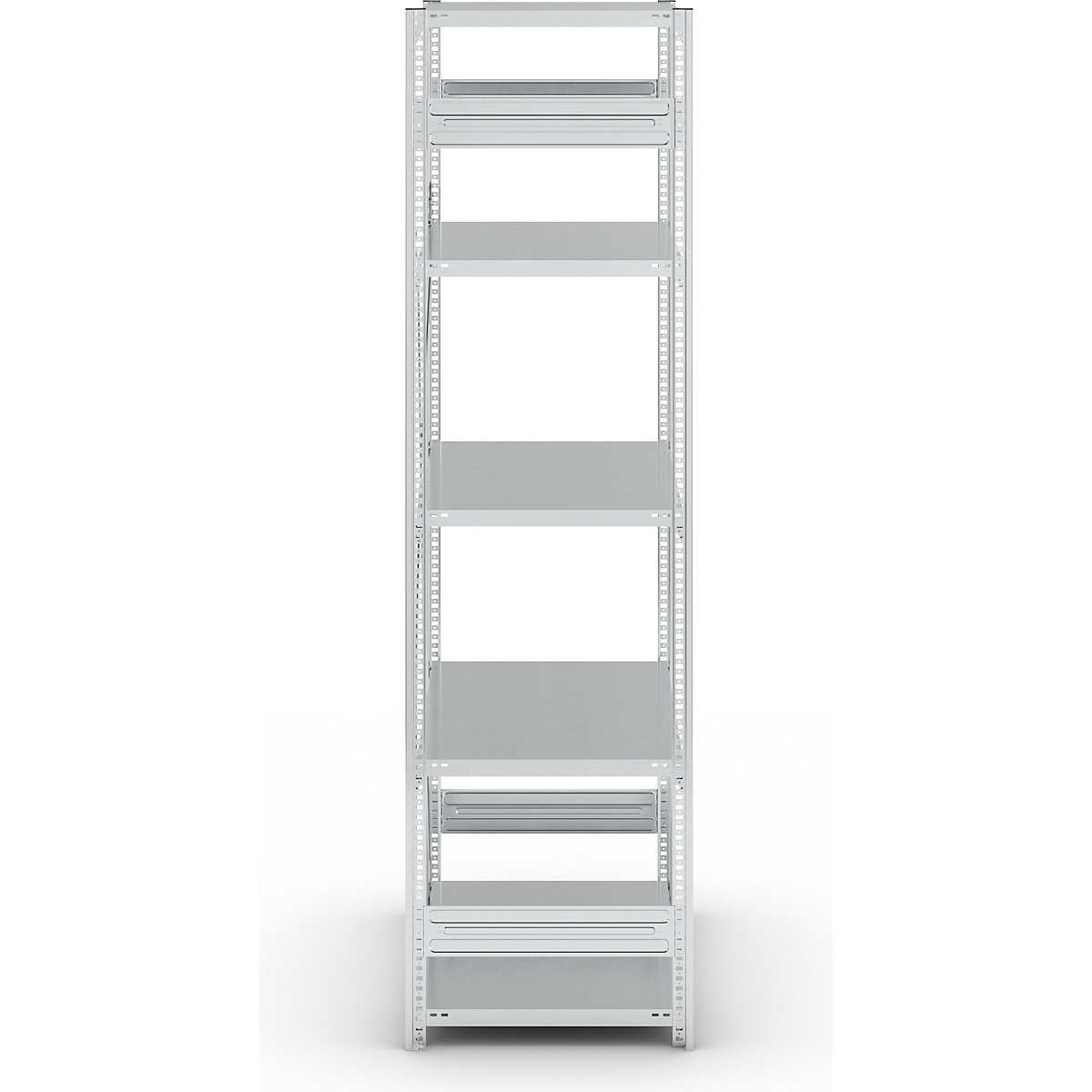 Estante de encaixar com prateleiras, galvanizada – eurokraft pro (Imagem do produto 3)-2