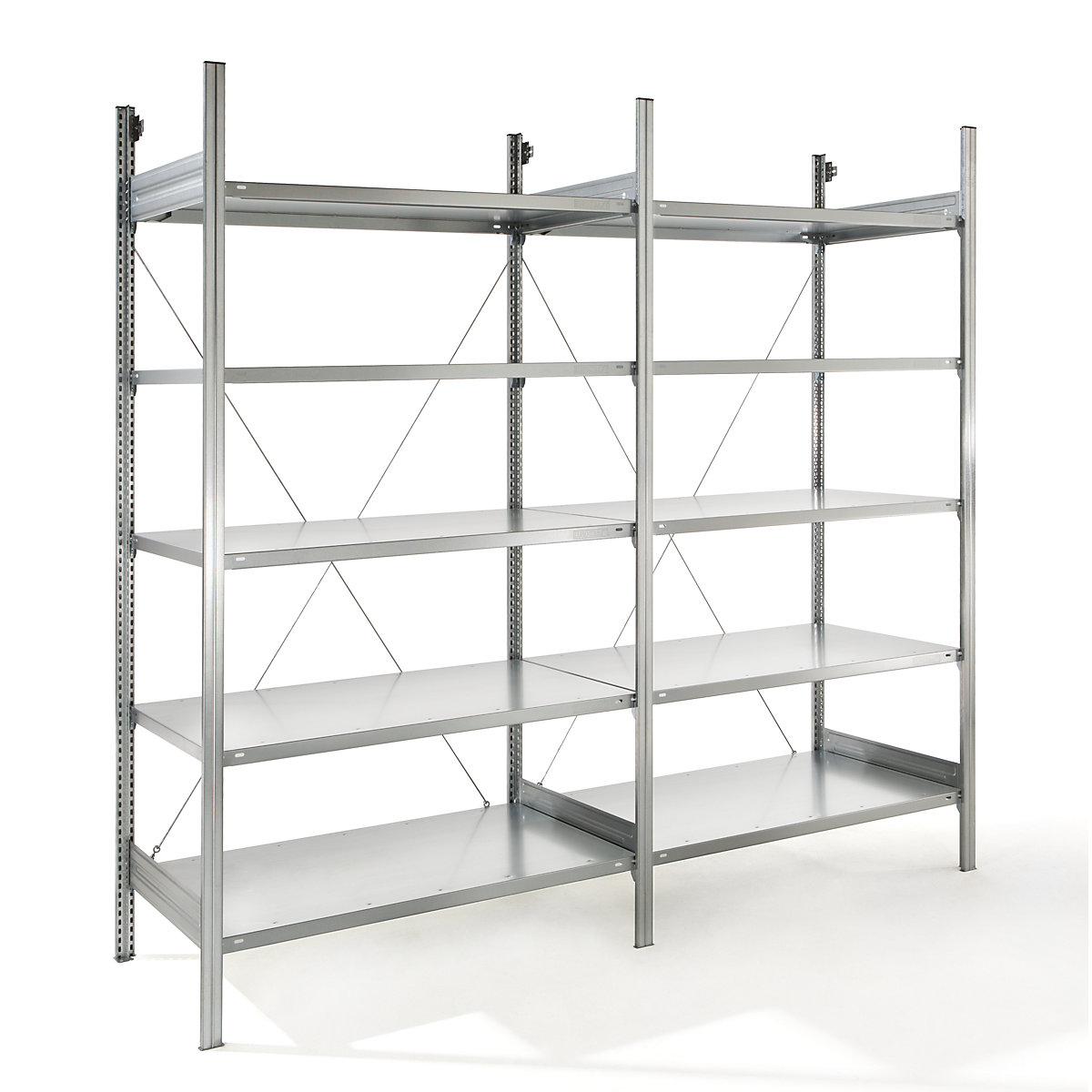 Estante de encaixar com prateleiras, galvanizada – eurokraft pro (Imagem do produto 2)-1