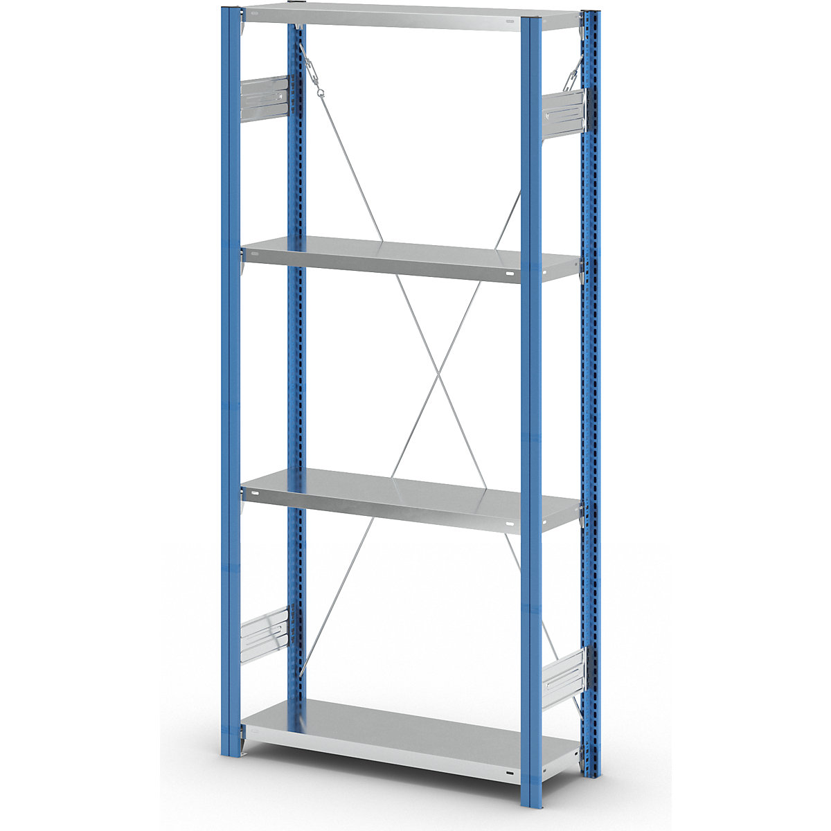 Estante de encaixar com prateleiras – eurokraft pro (Imagem do produto 4)-3