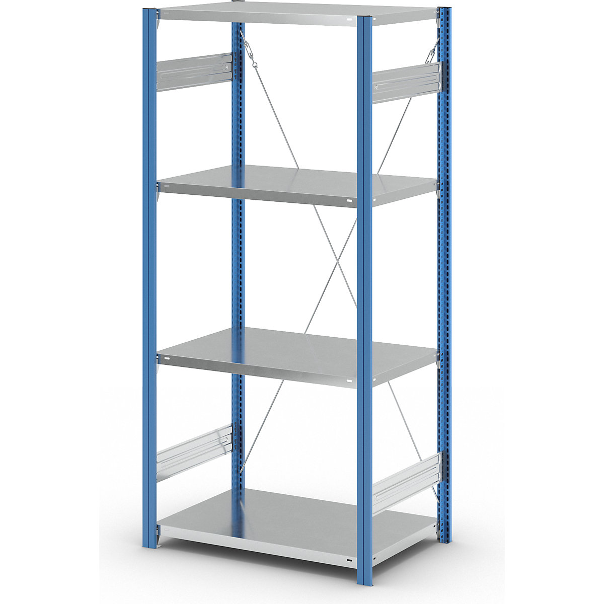 Estante de encaixar com prateleiras – eurokraft pro (Imagem do produto 5)-4