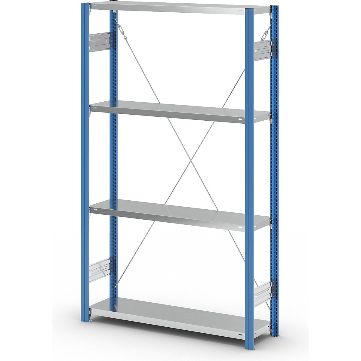Estante de encaixar com prateleiras – eurokraft pro (Imagem do produto 4)-3