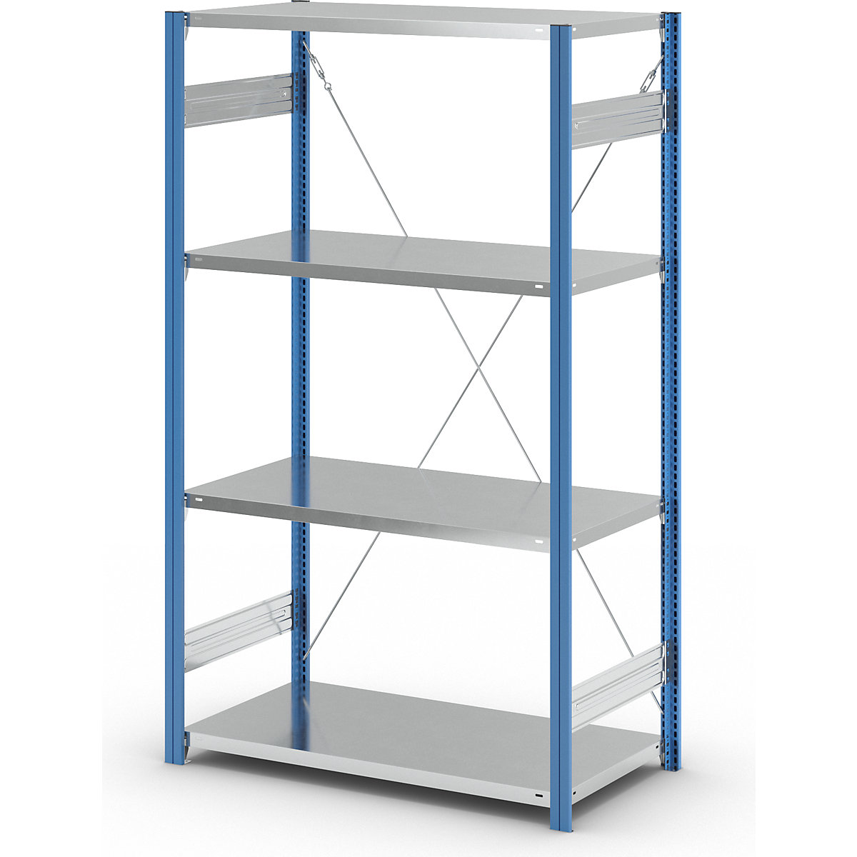 Estante de encaixar com prateleiras – eurokraft pro (Imagem do produto 4)-3