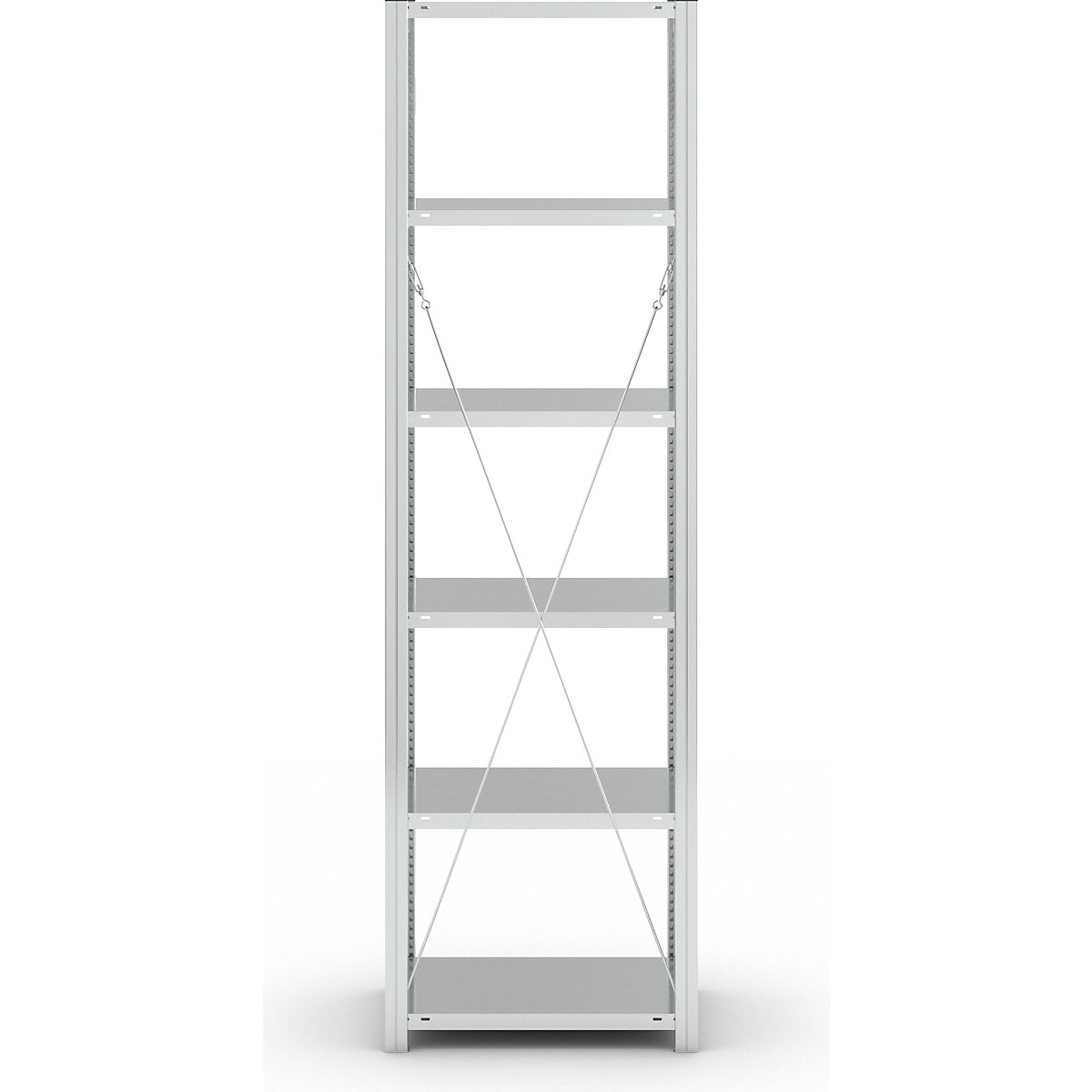 Estante de encaixar para armazém, galvanizada, construção semipesada – eurokraft pro (Imagem do produto 5)-4