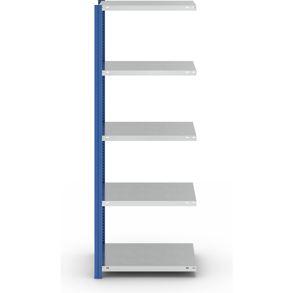 Estante de encaixe para armazém, armação de estante azul, prateleira galvanizada – eurokraft pro (Imagem do produto 10)-9