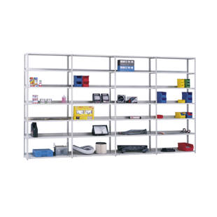 Estante de aparafusar para armazém leve, galvanizada