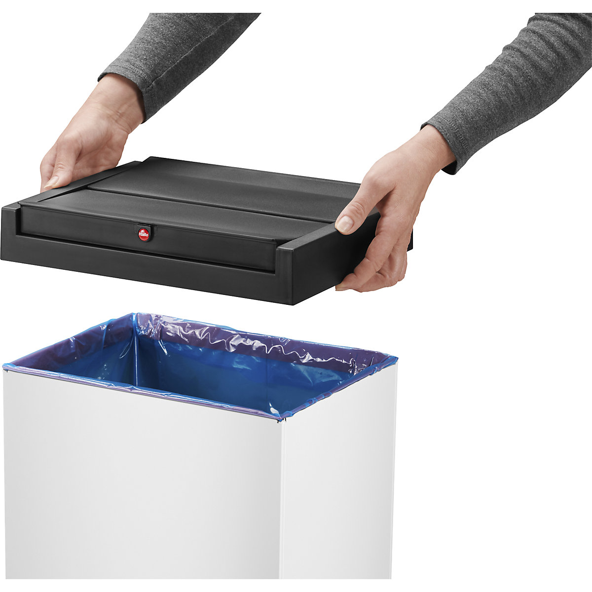 Caja para residuos con tapa oscilante BIG-BOX SWING – Hailo (Imagen del producto 4)-3