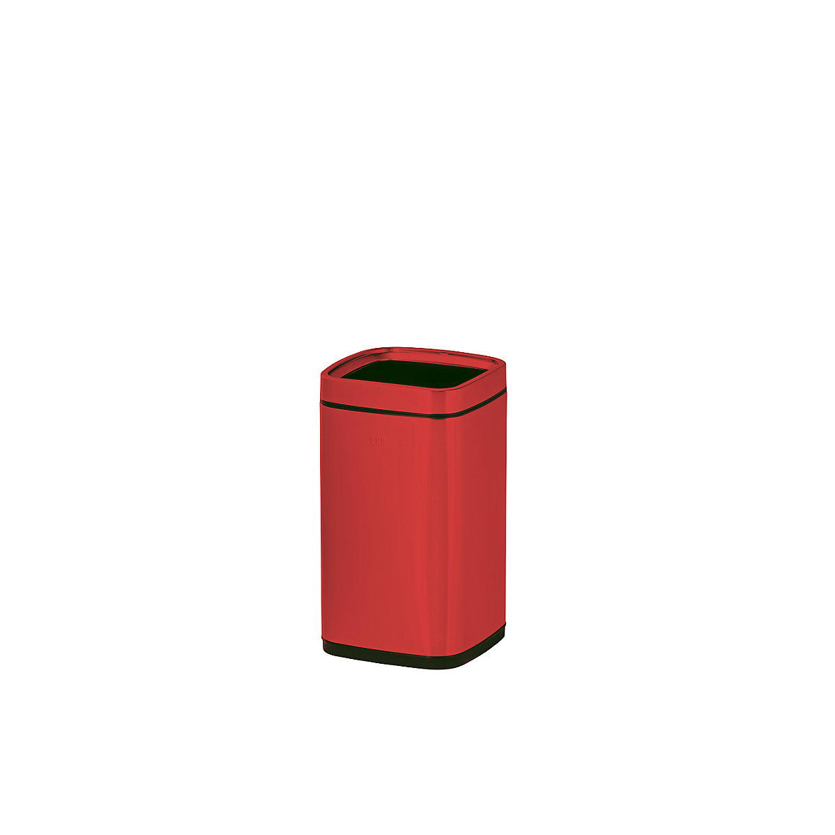 Papelera con recipiente interior – EKO, capacidad 12 l, en rojo-2