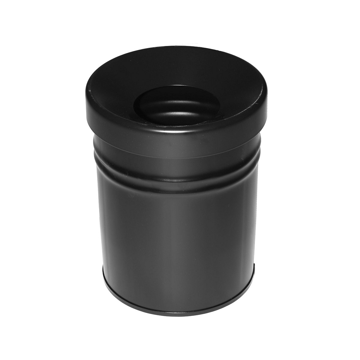 Recipiente para residuos, autoextinguible, capacidad 24 l, H x Ø 370 x 295 mm, negro