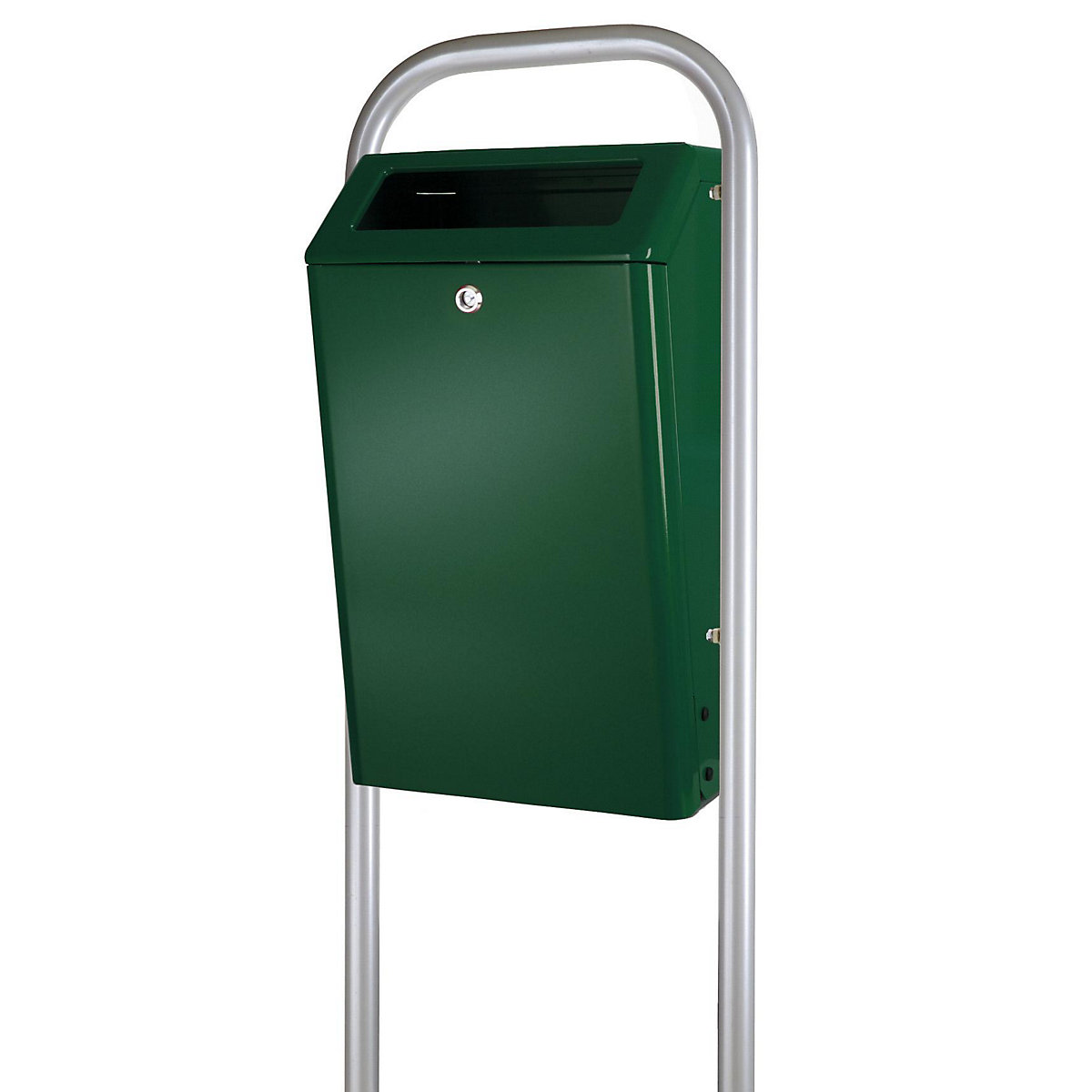 Colector de residuos con cubo interior metálico, capacidad 50 l, A x H x P 305 x 725 x 400 mm, verde-2